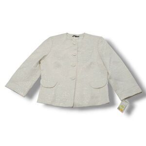 Isabella DeMarco Jacket Size 12 Women's Blazer Jacket Padded Shoulders New NWOT